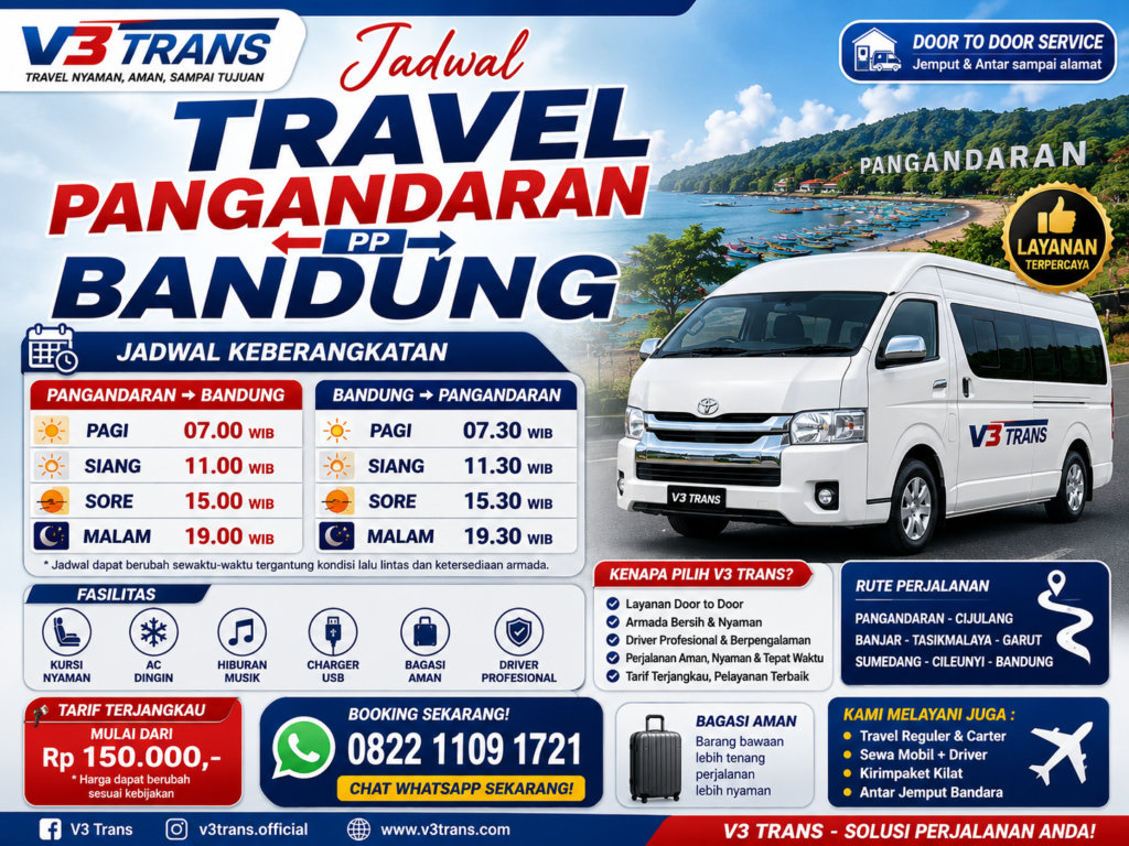 Jadwal Travel Pangandaran Bandung